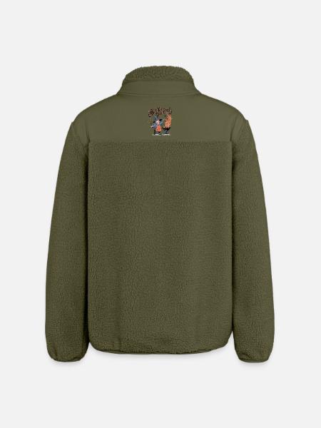 AbraKa-Dad-Bra ! - Veste sherpa unisexe coupe décontractée Stanley/Stella - kaki