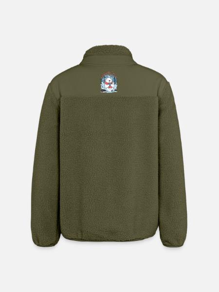 Bear-ly Cold - Relaxed Fit Unisex Sherpa Jacket by Stanley/Stella - khaki