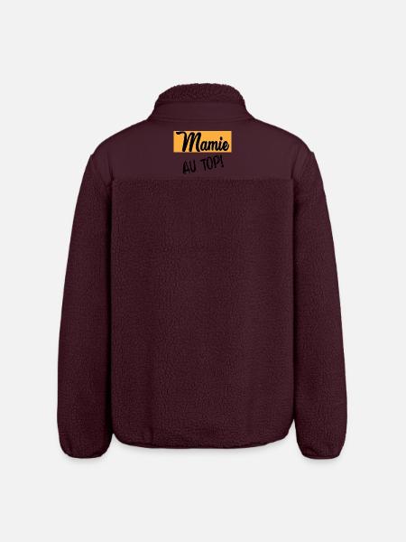 MAMIE - Veste sherpa unisexe coupe décontractée Stanley/Stella - maroon