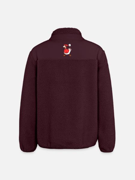 Poulet de Noël - Veste sherpa unisexe coupe décontractée Stanley/Stella - maroon