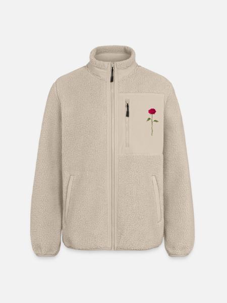 Rose - Relaxed Fit Unisex Sherpa Jacket by Stanley/Stella - beige