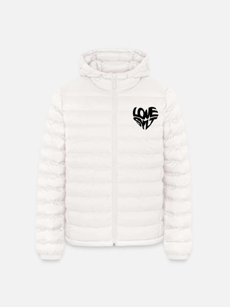 LOVE SYLT HERZ - Lightweight Männer Steppjacke von Stanley/Stella - Gebrochenes Weiß