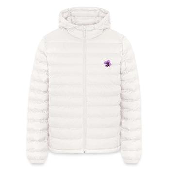 Weidenrose – Florales Minimal Design - Lightweight Männer Steppjacke von Stanley/Stella - Gebrochenes Weiß - Vorne