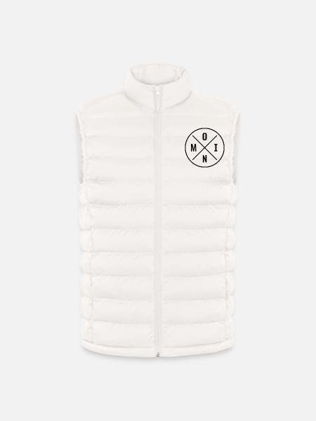 MOIN - Lightweight Männer Steppweste von Stanley/Stella - Gebrochenes Weiß