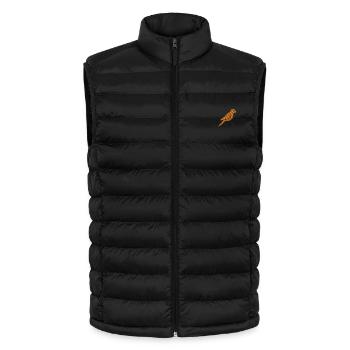 Perroquet brodé - Doudoune sans manches légère homme Stanley/Stella - noir - Devant
