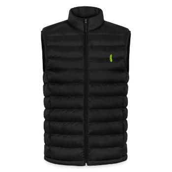 Cucumber embroidered - Lightweight Men’s Padded Gilet by Stanley/Stella - black - Front