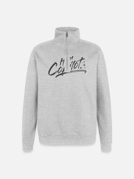 Her Copilot - Quarter-Zip Sweatshirt - heather grey
