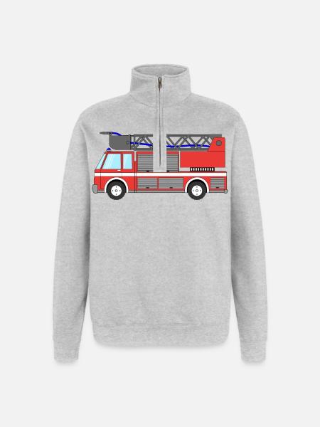 Fire engine Fire engine - Quarter-Zip Sweatshirt - heather grey