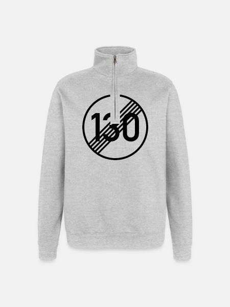 UNLIMITED 130 by Unlimited Apparel - Quarter-Zip Sweatshirt - heather grey