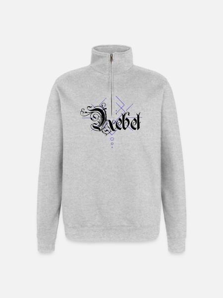 Rebel - Quarter-Zip Sweatshirt - heather grey