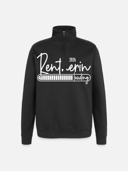 Rentnerin 2026 Loading - Quarter-Zip-Sweatshirt - Schwarz