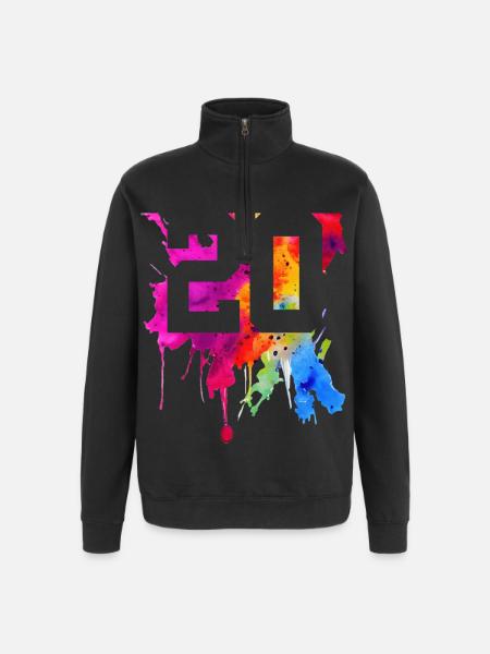 20 ANS 20 ANNIVERSAIRE - Sweat à zip 1/4 - noir
