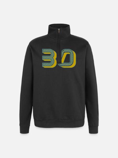 30 - Quarter-Zip Sweatshirt - black