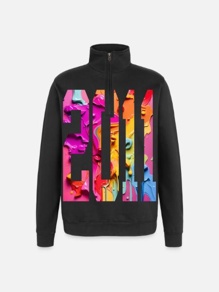 BUNT 15TH BIRTHDAY 2011 - Quarter-Zip Sweatshirt - black
