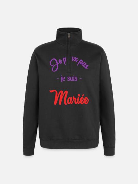 MARIEE. FUTURE MARIEE - Sweat à zip 1/4 - noir