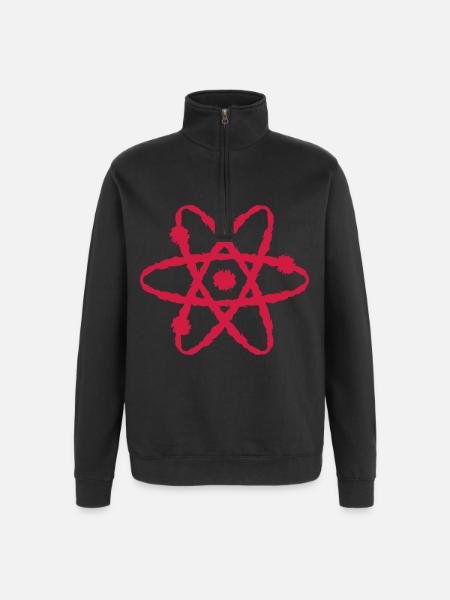 Scientific symbol - Quarter-Zip Sweatshirt - black
