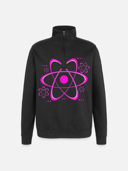 Physiker - Quarter-Zip-Sweatshirt - Schwarz