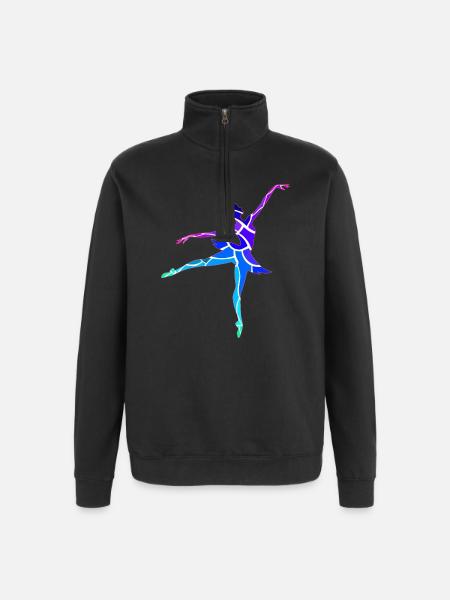 Danseur - Sweat à zip 1/4 - noir
