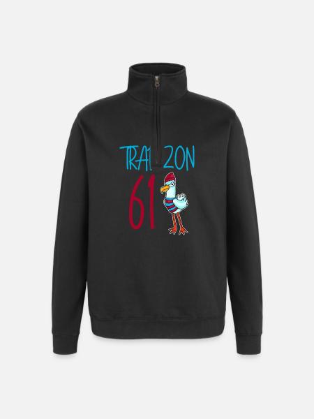Trabzon 61 Turkey city - Quarter-Zip Sweatshirt - black