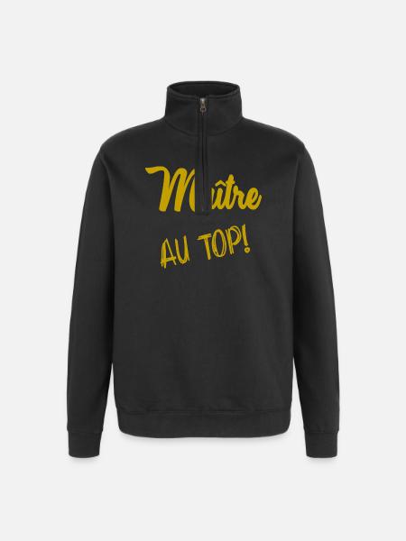 MASTER. MASTER - Quarter-Zip Sweatshirt - black