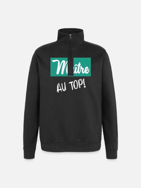 MASTER. MASTER - Quarter-Zip Sweatshirt - black