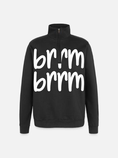 brrm brrm - Quarter-Zip Sweatshirt - black