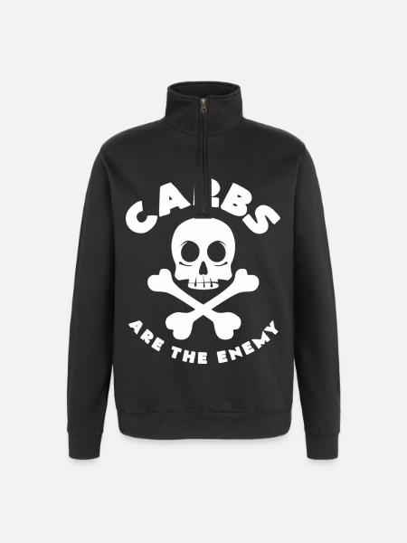 céto - Sweat à zip 1/4 - noir