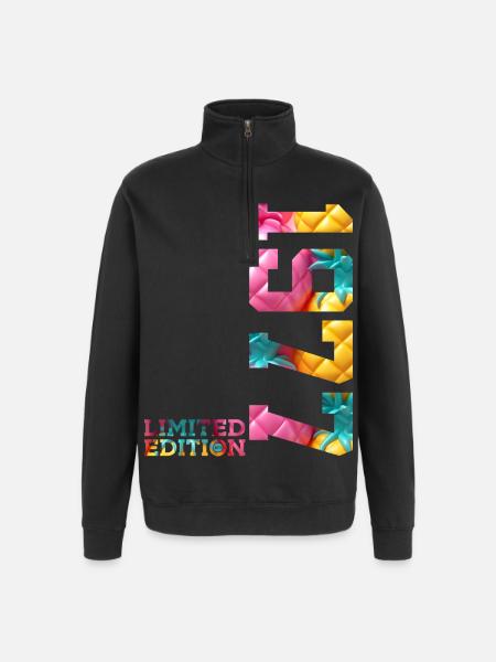 49E ANNIVERSAIRE ÉDITION LIMITÉE 1977 - Sweat à zip 1/4 - noir