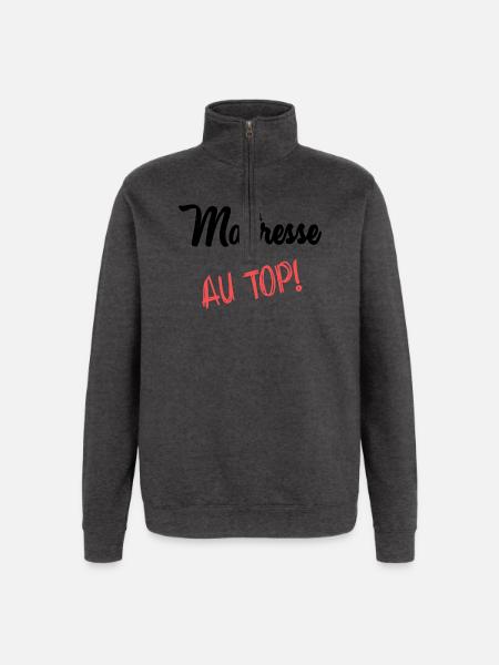 MISTRESS - Quarter-Zip Sweatshirt - charcoal grey
