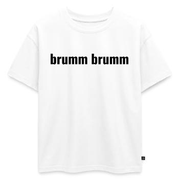 hum hum - T-shirt enfant oversize en coton biologique Premium - blanc - Devant - AI Model Kid Male (0cm)