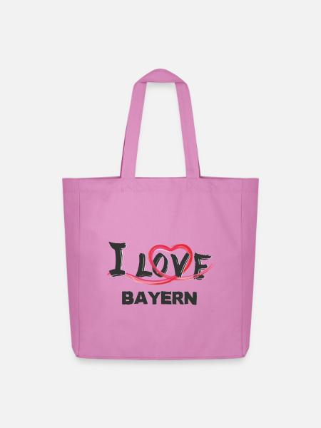 Bayern - Midweight recycelter Stoffbeutel von Stanley/Stella - Pink
