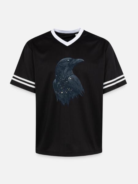 Raven - Unisex Football Style Mesh T-Shirt -