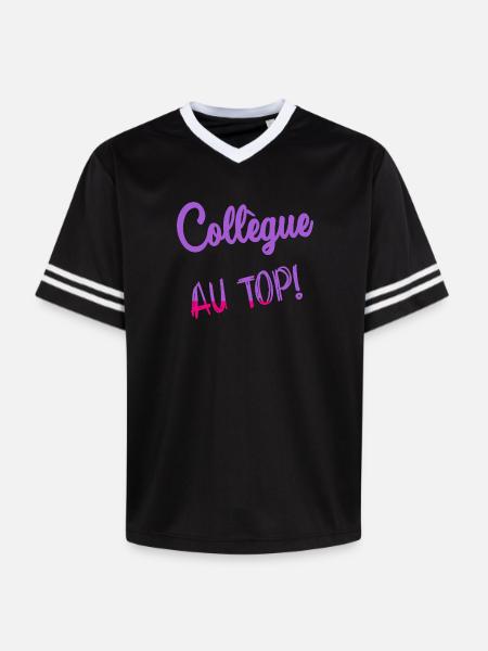 COLLEAGUE - Unisex Football Style Mesh T-Shirt - black/white