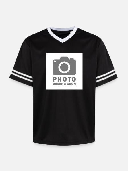 photo coming soon - Unisex Football Style Mesh T-Shirt - black/white