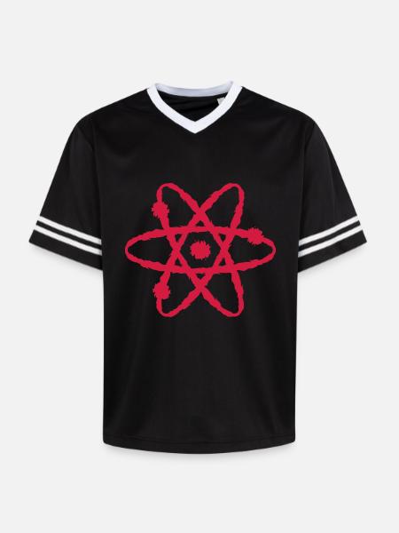 Scientific symbol - Unisex Football Style Mesh T-Shirt - black/white