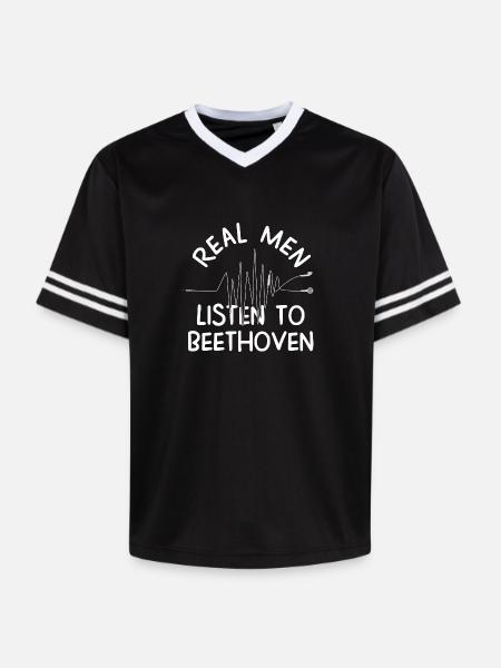 Beethoven - T-shirt de foot unisexe en mesh - noir/blanc