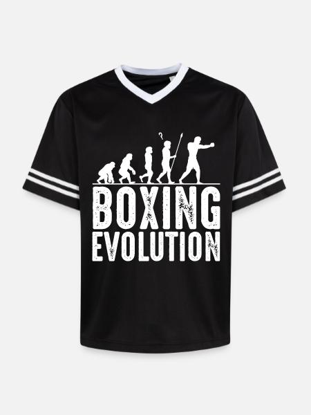 boxer - Unisex Football Style Mesh T-Shirt - black/white