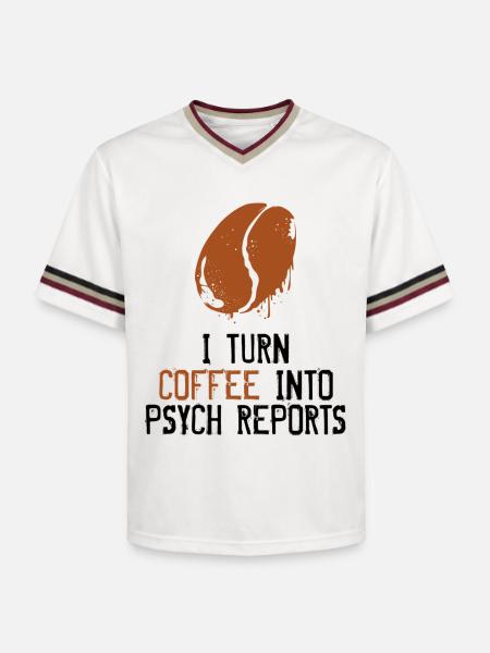 psychologist - Unisex Football Style Mesh T-Shirt - offwhite/burgundy