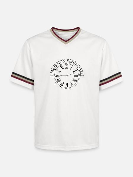 Le temps n’est pas remboursable - T-shirt de foot unisexe en mesh - blanc cassé/bordeaux
