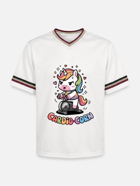 Cardio-maïs - T-shirt de foot unisexe en mesh - blanc cassé/bordeaux