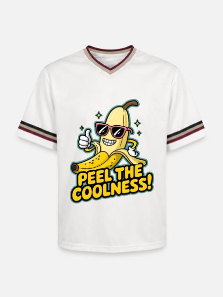 Pelez la fraîcheur ! - T-shirt de foot unisexe en mesh - blanc cassé/bordeaux
