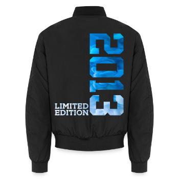 13TH BIRTHDAY LIMITED EDITION 2013 - Unisex Bomber Jacket - black - Back - AI Model Male 185 light (185cm)