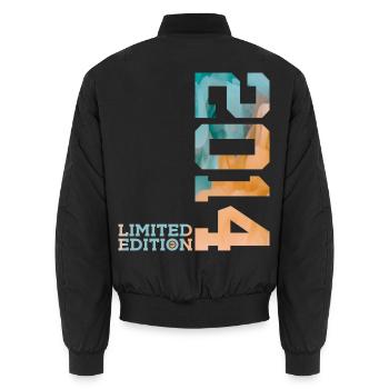 12TH BIRTHDAY LIMITED EDITION 2014 - Unisex Bomber Jacket - black - Back - AI Model Male 185 light (185cm)