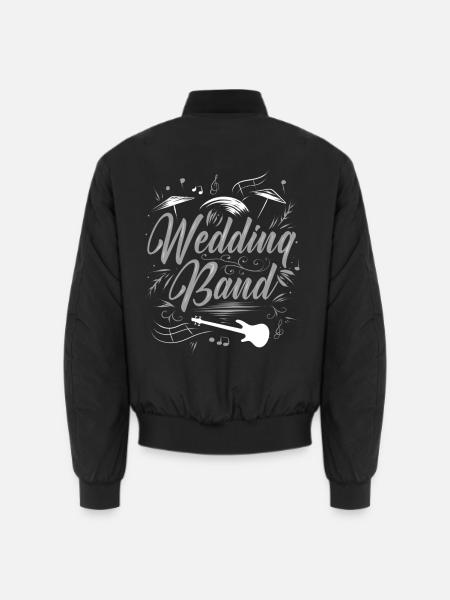 Hochzeitsband Musiker Live Musik - Unisex Bomberjacke - Schwarz