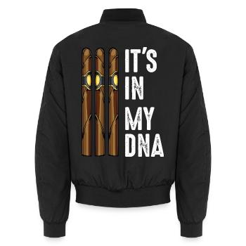 cigare - Bomber unisexe - noir - Dos - AI Model Male 185 light (185cm)
