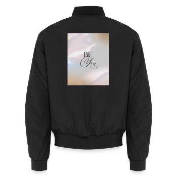 BE YOU ALWAYS - Unisex Bomberjacke - Schwarz - Hinten - AI Model Male 185 light (185cm)