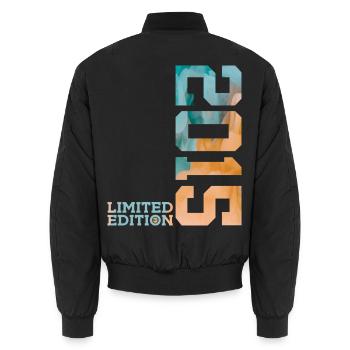 11TH BIRTHDAY LIMITED EDITION 2015 - Unisex Bomber Jacket - black - Back - AI Model Male 185 light (185cm)