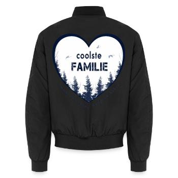 coolste Familie - Unisex Bomberjacke - Schwarz - Hinten - AI Model Male 185 light (185cm)
