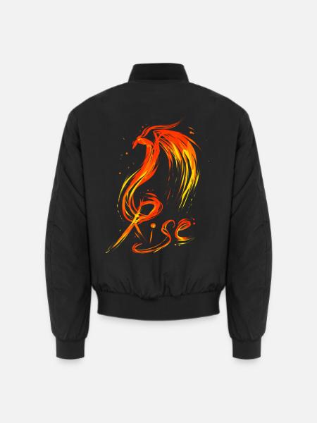 Feuervogel Rise Aufstieg - Unisex Bomberjacke - Schwarz