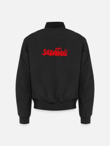 Solidarität - Solidarnosc - Unisex Bomberjacke - Schwarz
